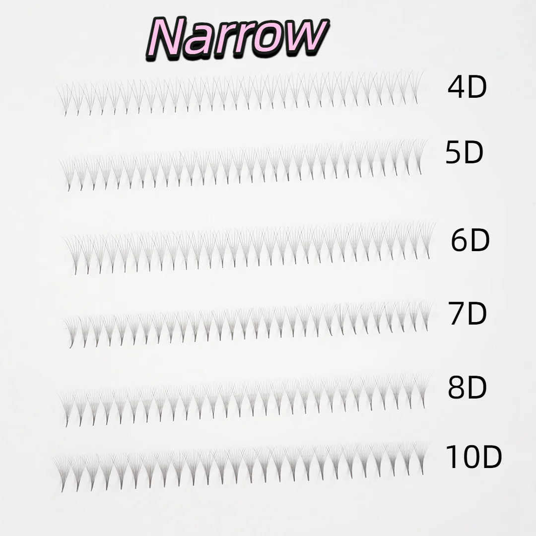 0.05 0.07mm Ultra Speed Narrow Premade 1000 Fans Eyelash Extension 5d 8d 10d Fake EyeLashes Premade Mixed Silk Promade Fans Lash