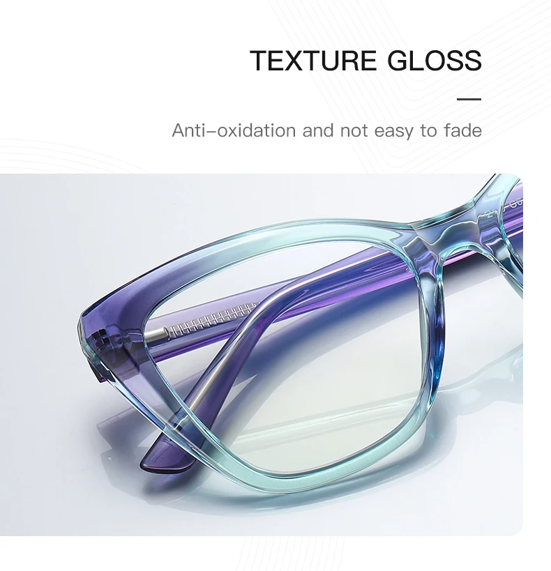 VKYEE New Cat-eye Reading Glasses for Women with Anti-blue Light and Customisable Prescription Photochromic Glasses PFD2148