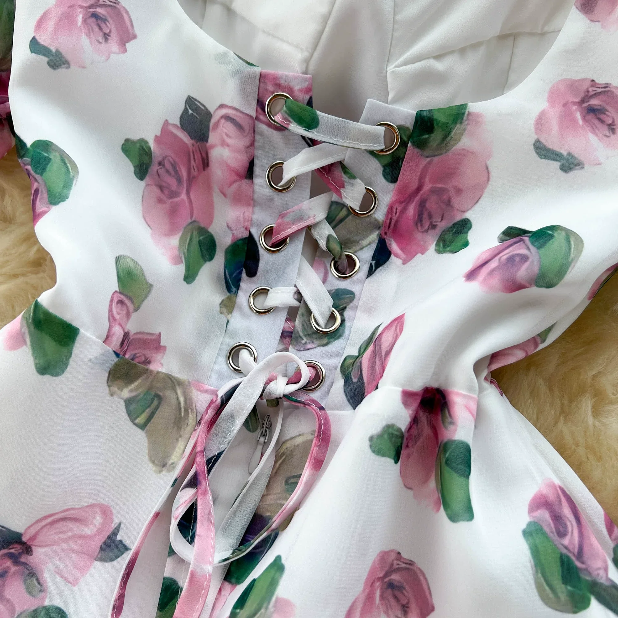 Women Chiffon Maxi Dress Summer Short Sleeve Floral Printed Elegant Party Dresses Ladies Vintage Slim A-line Beach Long Dress