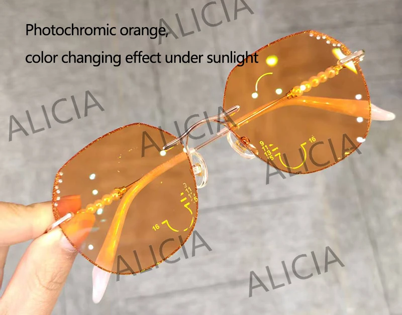 Anti-blue Light Photochromic Progressive Multifocal Lens 1.56 /1.61 /1.67 1.74  Optical Prescription Lenses Man Woman
