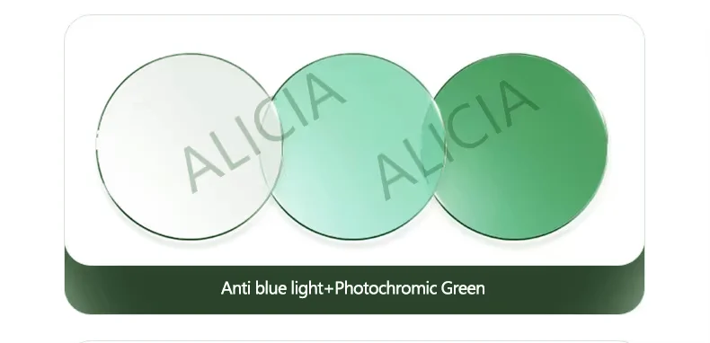 Anti-blue Light Photochromic Progressive Multifocal Lens 1.56 /1.61 /1.67 1.74  Optical Prescription Lenses Man Woman
