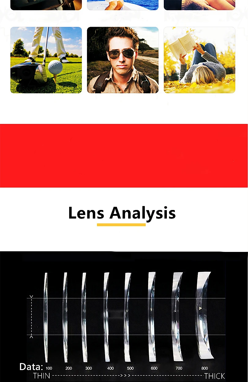 Anti-blue Light Photochromic Progressive Multifocal Lens 1.56 /1.61 /1.67 1.74  Optical Prescription Lenses Man Woman