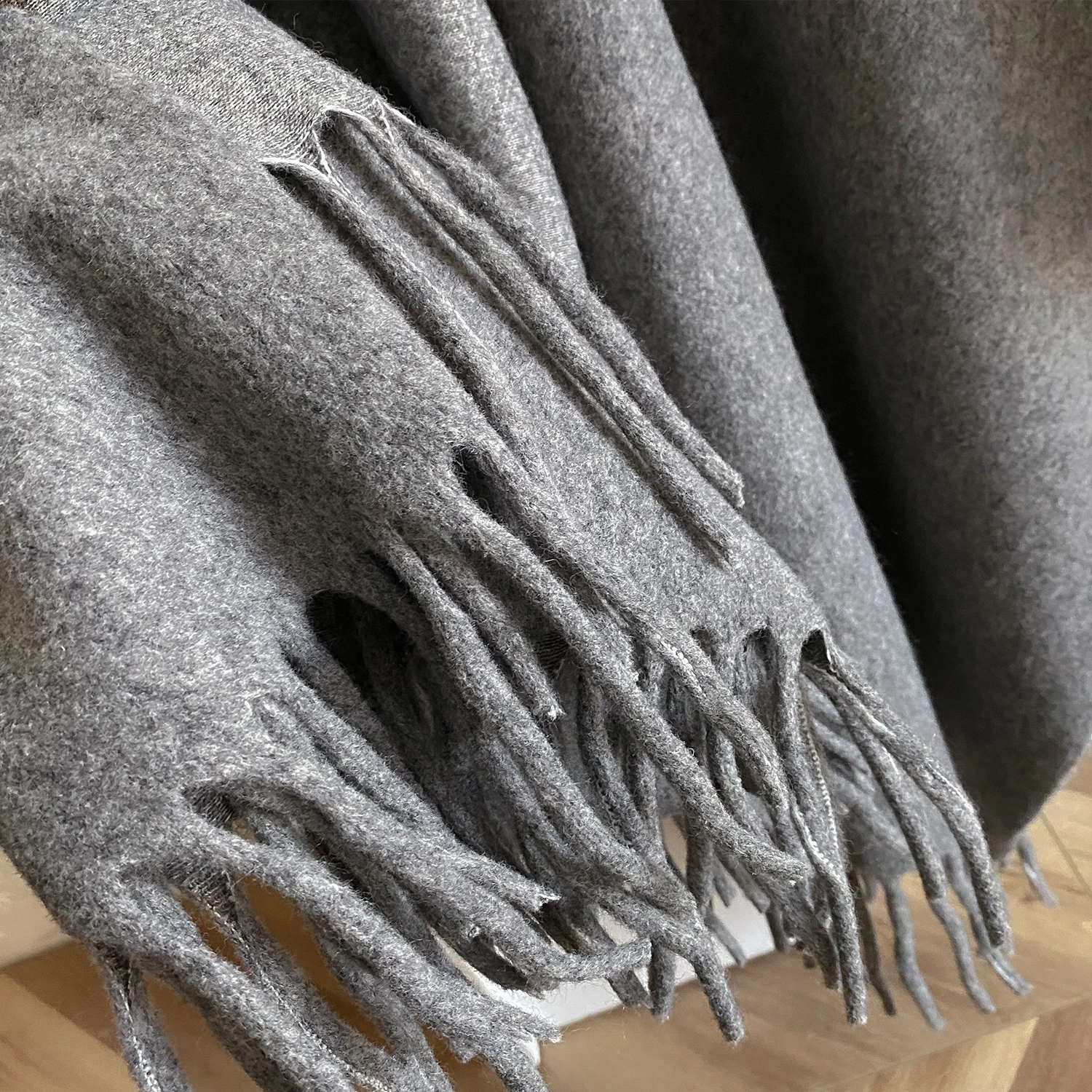 Winter Women Poncho Warm Shawl Double Sided Designer Thickening Blanket Luxury Scarf Female Cloak Cashmere Pashmina Cape Stole