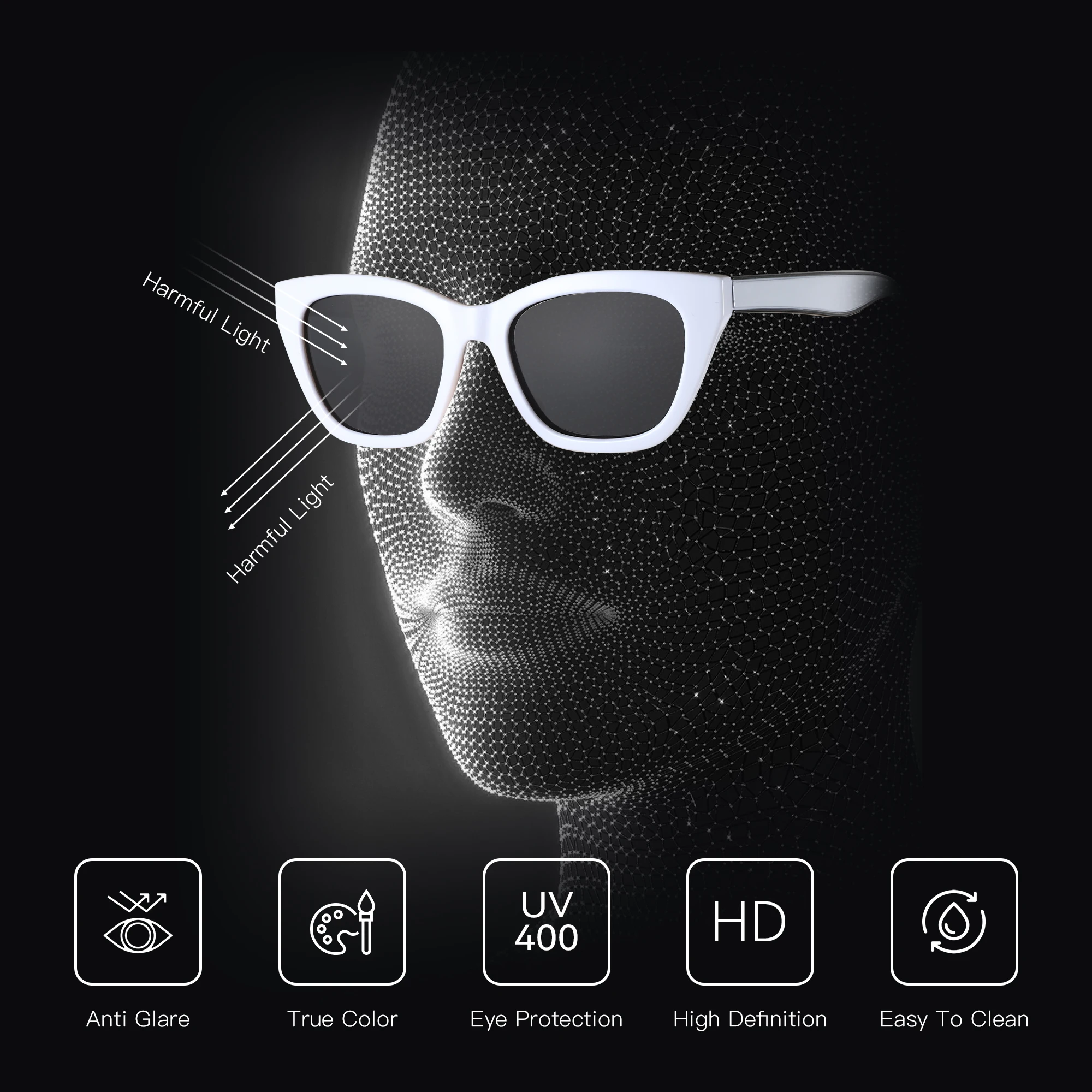 ZENOTTIC Square Polarized Sunglasses 2026 Fashion Women Thick Frame UV400 Protection Sun Glasses for Ladies Shopping Gif