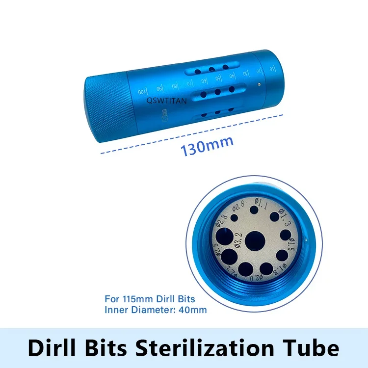 Aluminium Alloy Kirschner wires pins sterilization Tube Drill Bits Sterilization box Orthopedics Instruments