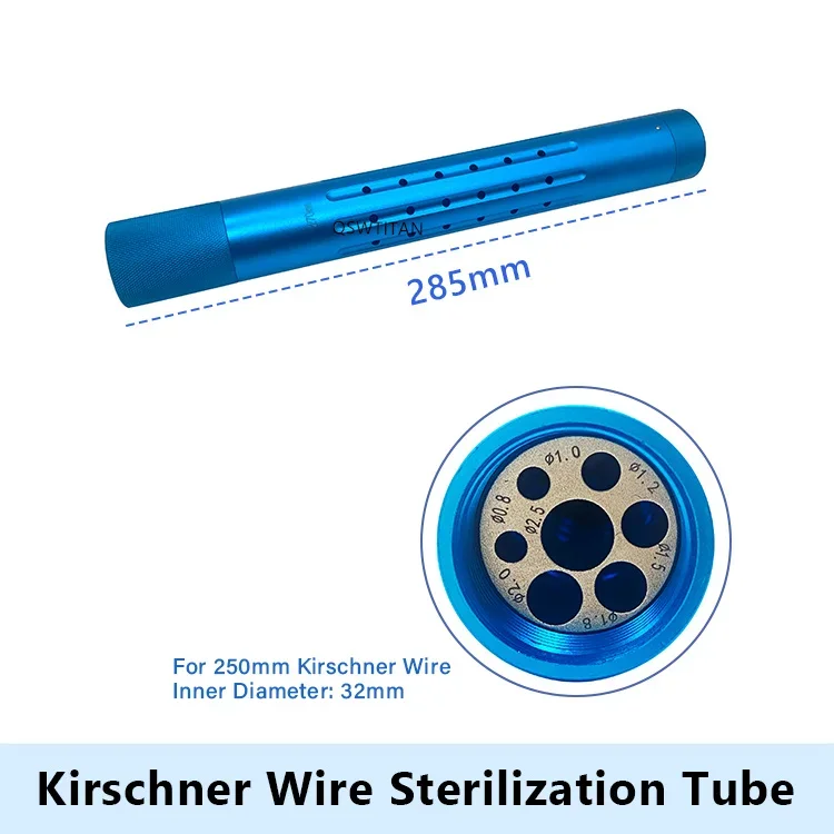 Aluminium Alloy Kirschner wires pins sterilization Tube Drill Bits Sterilization box Orthopedics Instruments