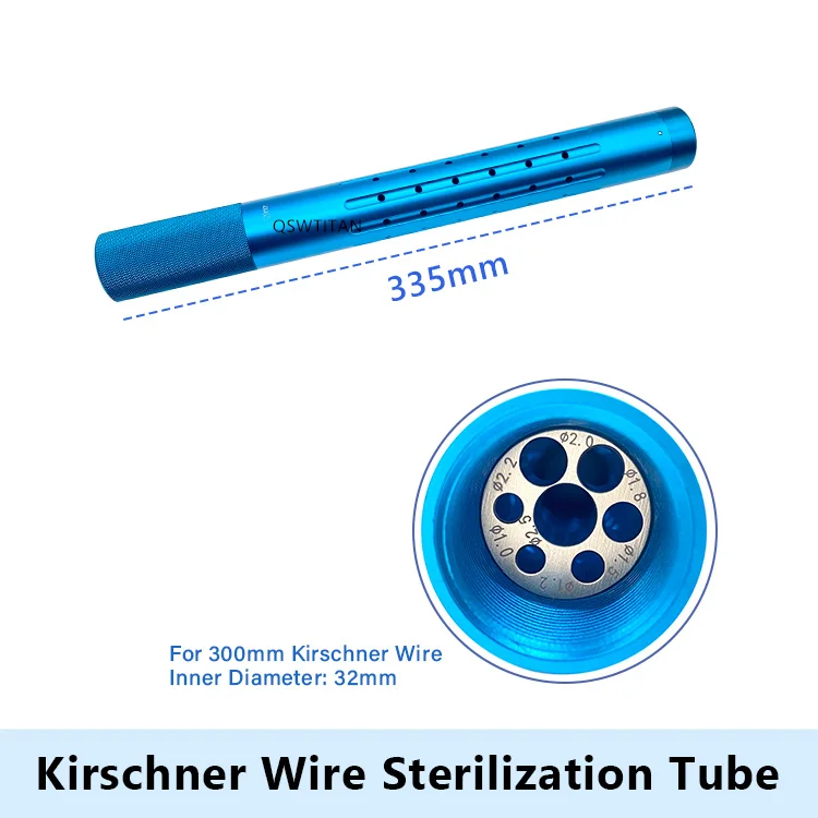 Aluminium Alloy Kirschner wires pins sterilization Tube Drill Bits Sterilization box Orthopedics Instruments