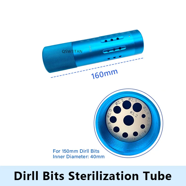 Aluminium Alloy Kirschner wires pins sterilization Tube Drill Bits Sterilization box Orthopedics Instruments