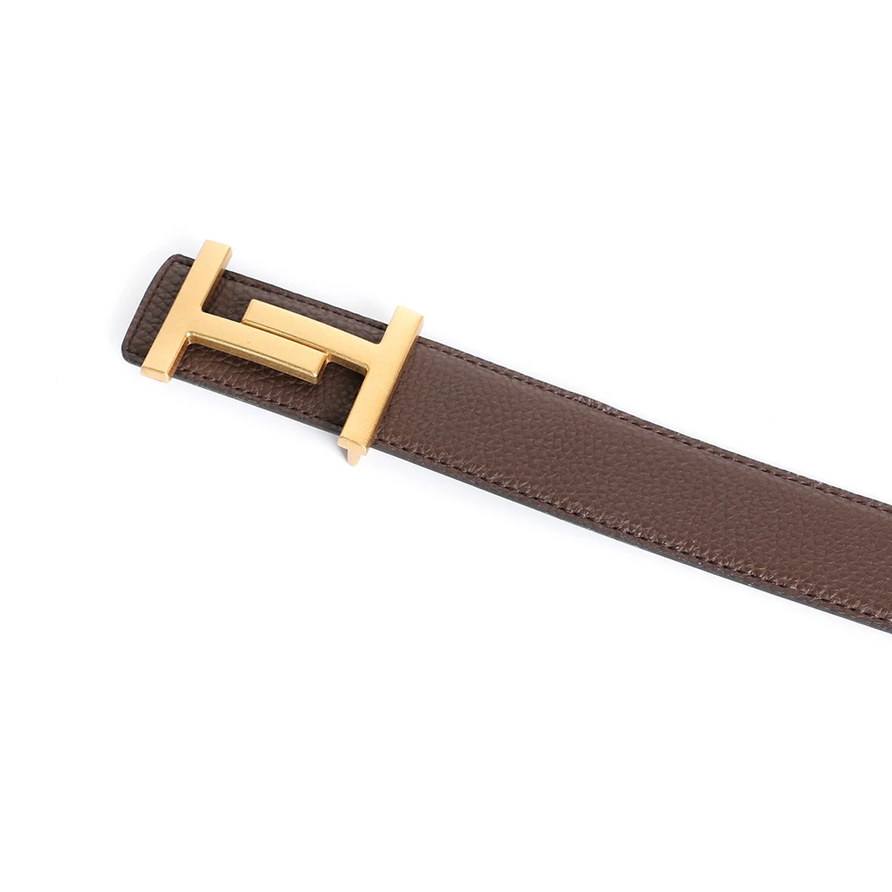 Cowskin Luxury Designer Brand Waist Belt Men Gifts High Quality Women Genuine Real Leather Dress Strap for Jeans Waistband Grey