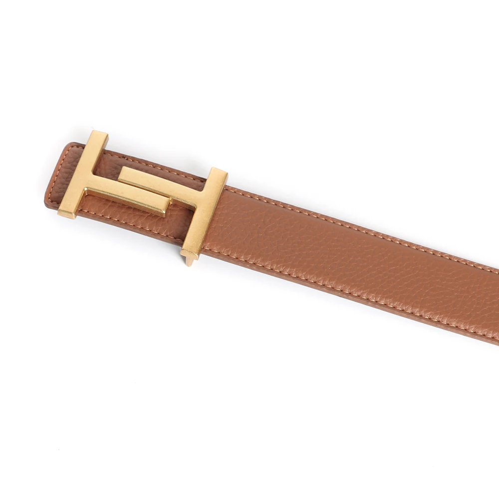 Cowskin Luxury Designer Brand Waist Belt Men Gifts High Quality Women Genuine Real Leather Dress Strap for Jeans Waistband Grey