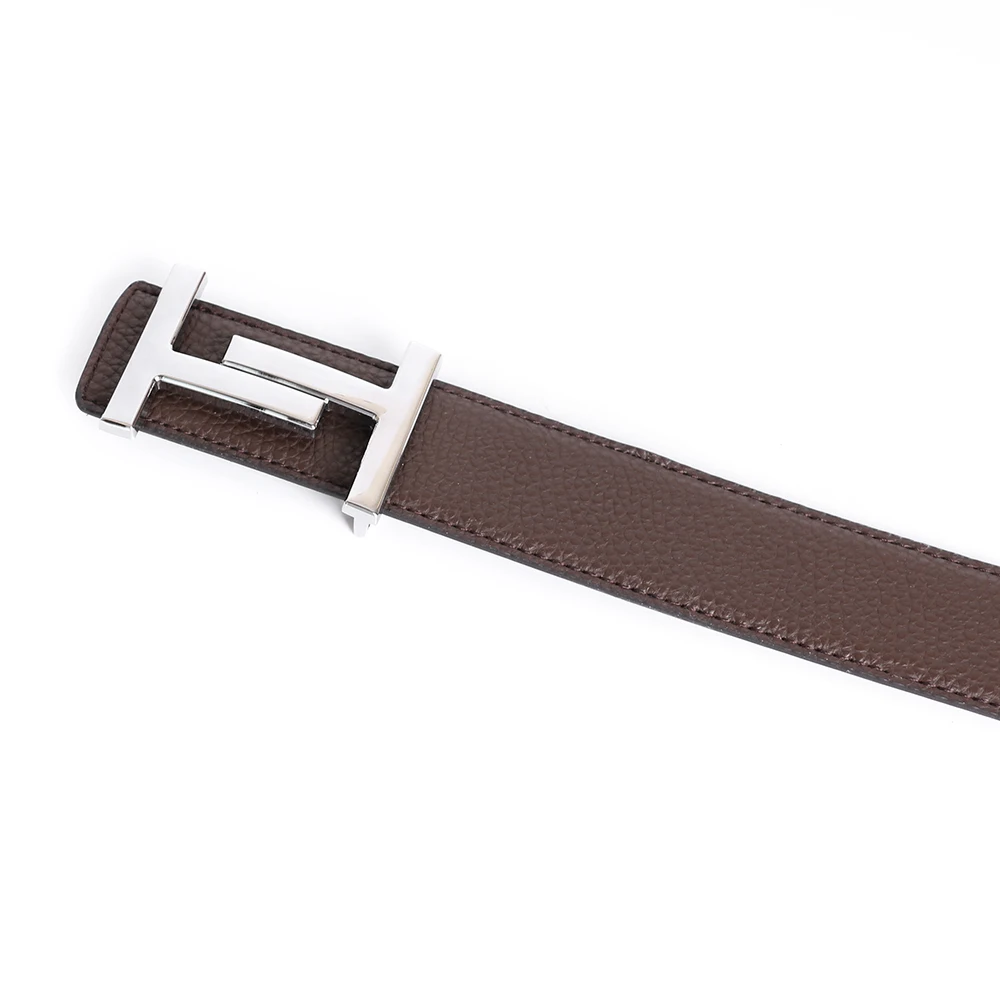 Cowskin Luxury Designer Brand Waist Belt Men Gifts High Quality Women Genuine Real Leather Dress Strap for Jeans Waistband Grey
