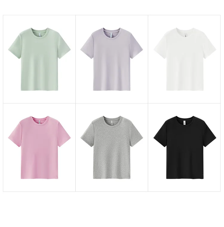 Semir Short Sleeve T-Shirt Women Cropped Embroidered Slim Fit Casual 2025 New Summer Basic Round Neck Shoulder Fit Top