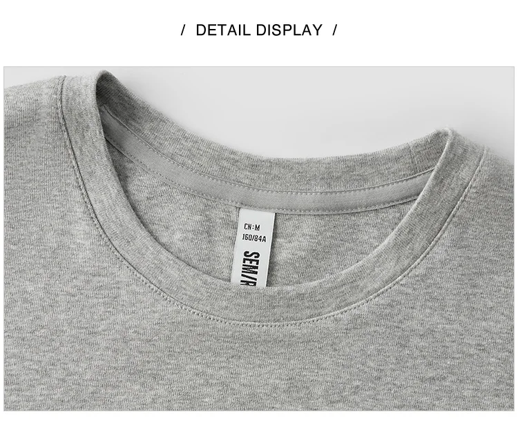 Semir Short Sleeve T-Shirt Women Cropped Embroidered Slim Fit Casual 2025 New Summer Basic Round Neck Shoulder Fit Top