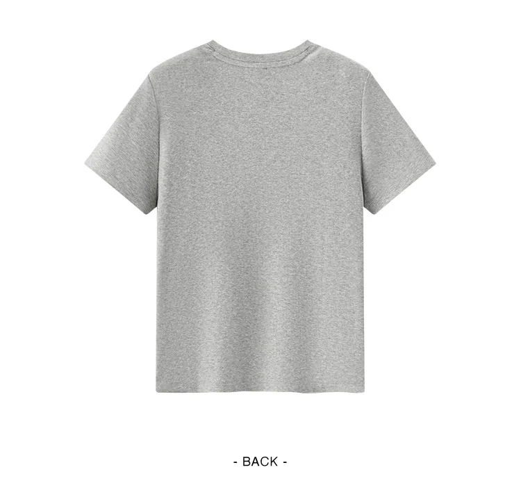 Semir Short Sleeve T-Shirt Women Cropped Embroidered Slim Fit Casual 2025 New Summer Basic Round Neck Shoulder Fit Top