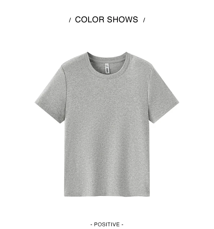 Semir Short Sleeve T-Shirt Women Cropped Embroidered Slim Fit Casual 2025 New Summer Basic Round Neck Shoulder Fit Top
