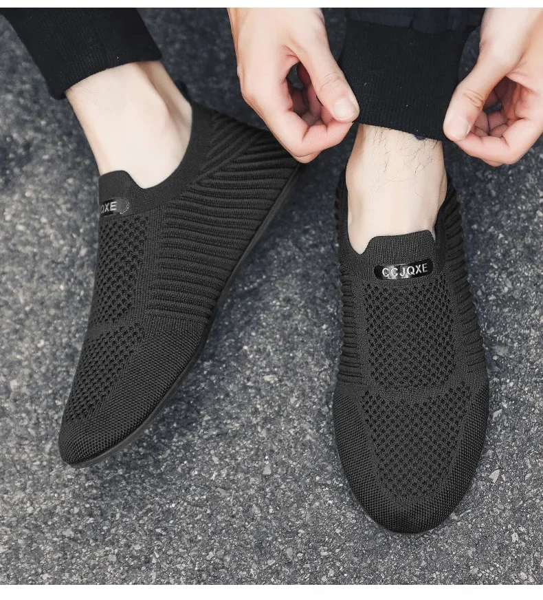YRZL Loafers Men Soft Driving Moccasins High Quality Flats Male Walking Shoes Breathable Mesh Casual Loafers Slip on Mens Shoes