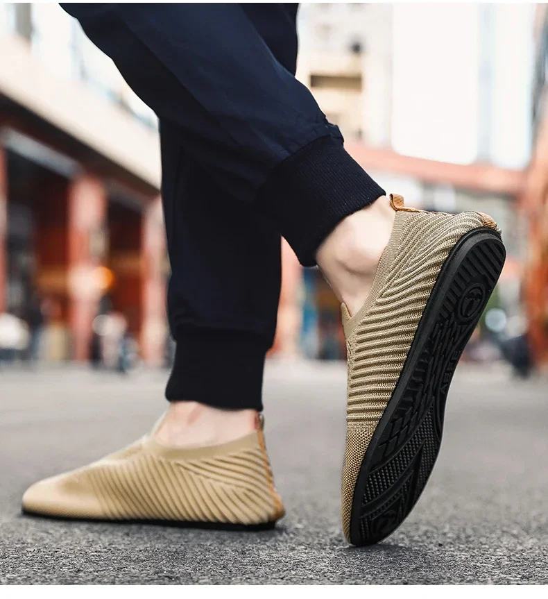YRZL Loafers Men Soft Driving Moccasins High Quality Flats Male Walking Shoes Breathable Mesh Casual Loafers Slip on Mens Shoes