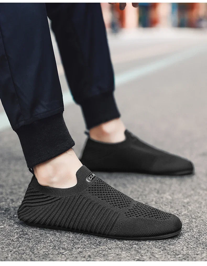 YRZL Loafers Men Soft Driving Moccasins High Quality Flats Male Walking Shoes Breathable Mesh Casual Loafers Slip on Mens Shoes