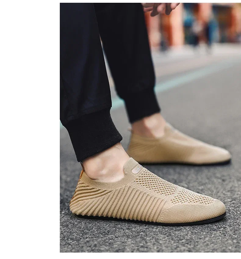 YRZL Loafers Men Soft Driving Moccasins High Quality Flats Male Walking Shoes Breathable Mesh Casual Loafers Slip on Mens Shoes