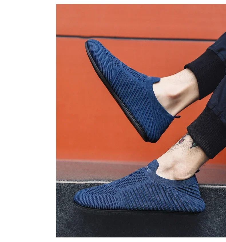 YRZL Loafers Men Soft Driving Moccasins High Quality Flats Male Walking Shoes Breathable Mesh Casual Loafers Slip on Mens Shoes