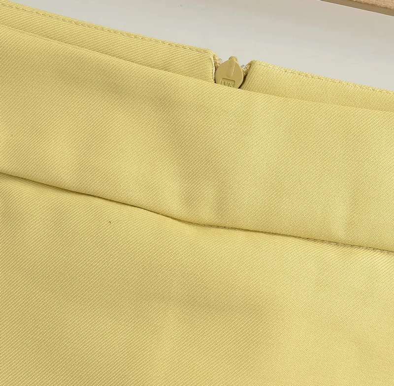 Women's Side Zippers Detail Skort Tailored Mini Skirt With Belt Loops