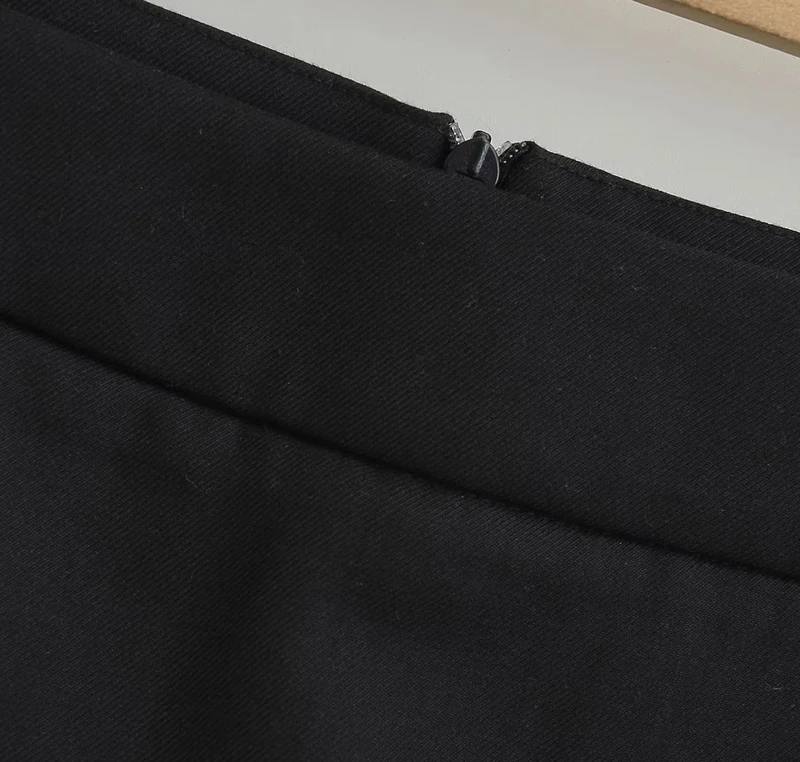 Women's Side Zippers Detail Skort Tailored Mini Skirt With Belt Loops