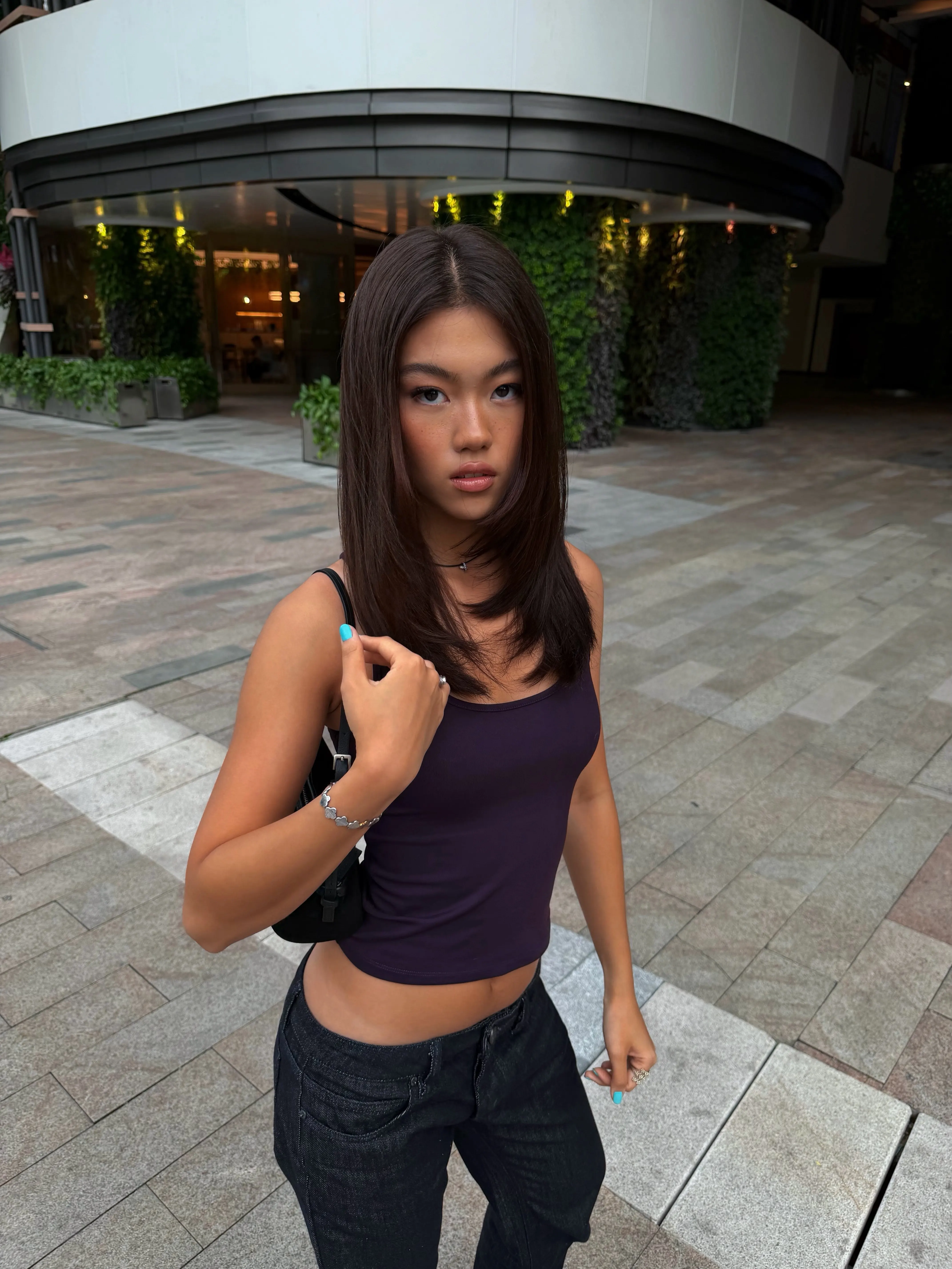 Tank Top with Wide Shoulder Straps, Racerback Tank Top, Sports and Everyday Wear Base Shirt, Trendy High-Elastic Solid Color Tight-Fitting Top, Casual Versatile Tank Top, Slim-Fit Flattering Base Shirt