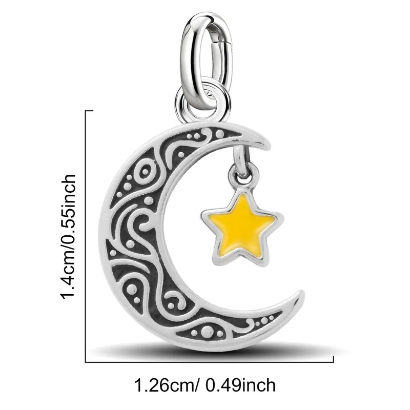 Adjustable 925 Sterling Silver Vintage Pendants Love Heart Tower Charms Beads Fit Original Bracelet Bangles Necklace DIY Jewelry