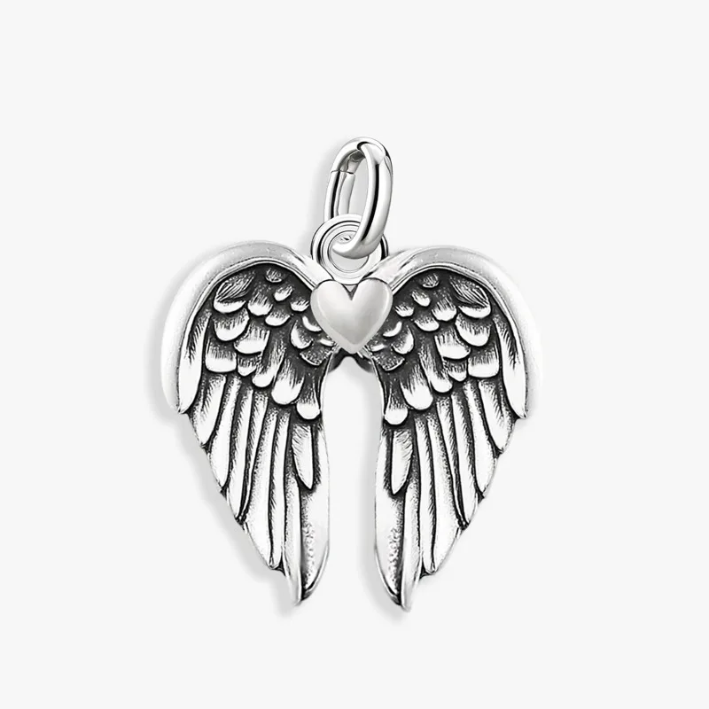 Adjustable 925 Sterling Silver Vintage Pendants Love Heart Tower Charms Beads Fit Original Bracelet Bangles Necklace DIY Jewelry