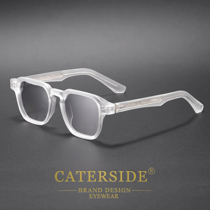 CATERSIDE Fashion Trend Square Men Sunglasses Women Core Insert Temple Luxury Brand Sun Glasses Travel Beach Party Festiva Gifts