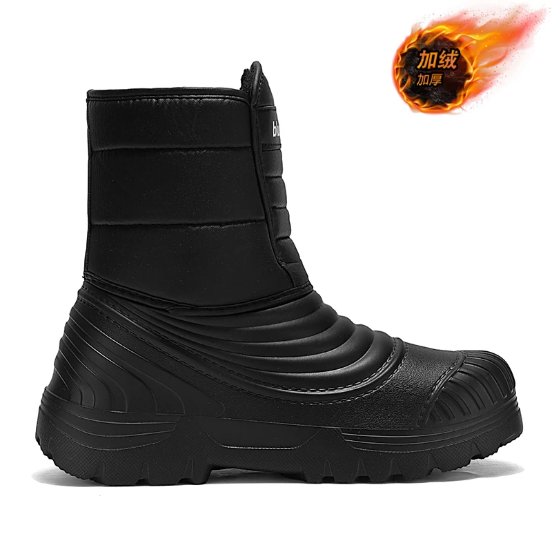 Waterproof Snow Boots Large Size 50/51 for Men And Women Lightweight Plush Lined Warm Shoes Botines Hombre Bottine