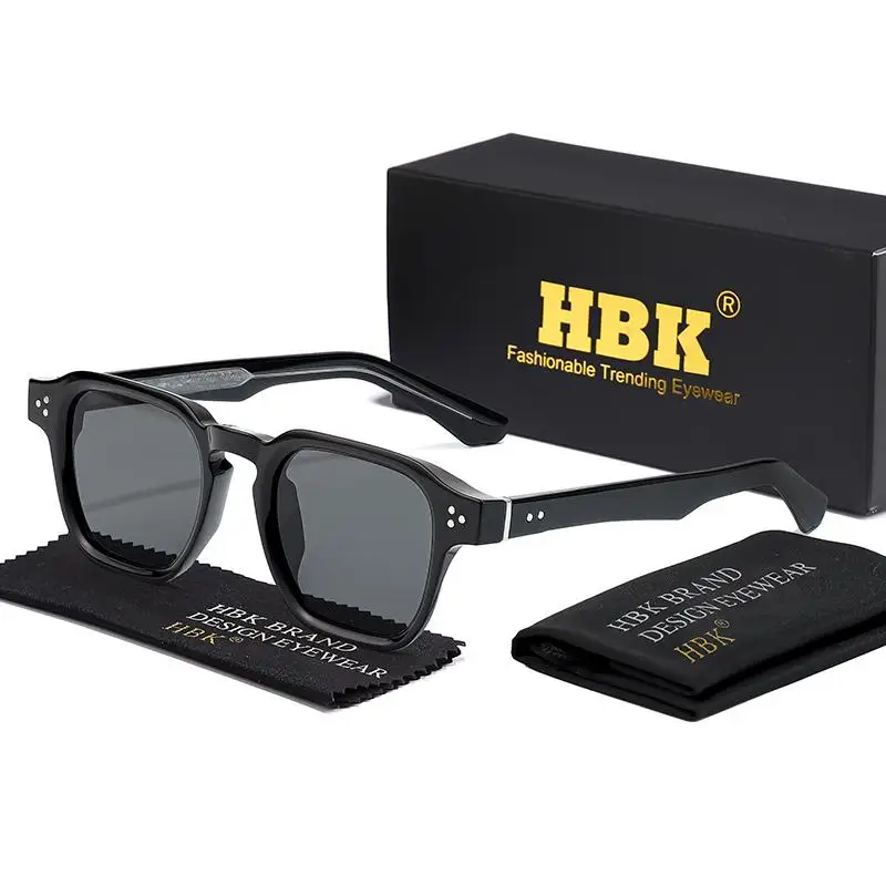 HBK Vintage Fashion Sunglasses Men Brand Gradient Design Sun Glasses Outdoor Sports Party Travel Ideal Choice for Gifts