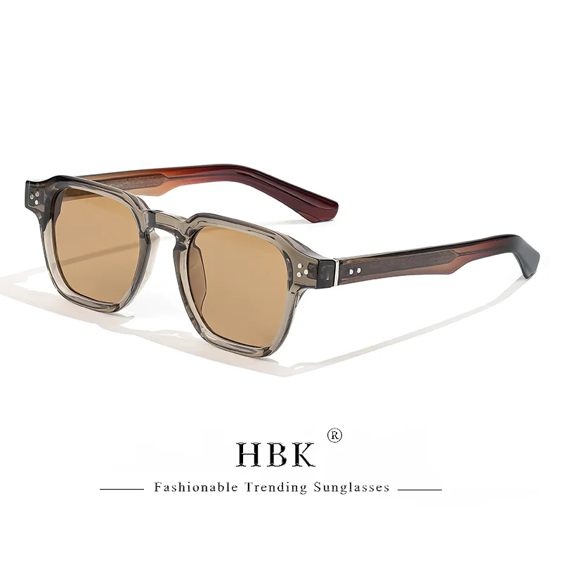 HBK Vintage Fashion Sunglasses Men Brand Gradient Design Sun Glasses Outdoor Sports Party Travel Ideal Choice for Gifts