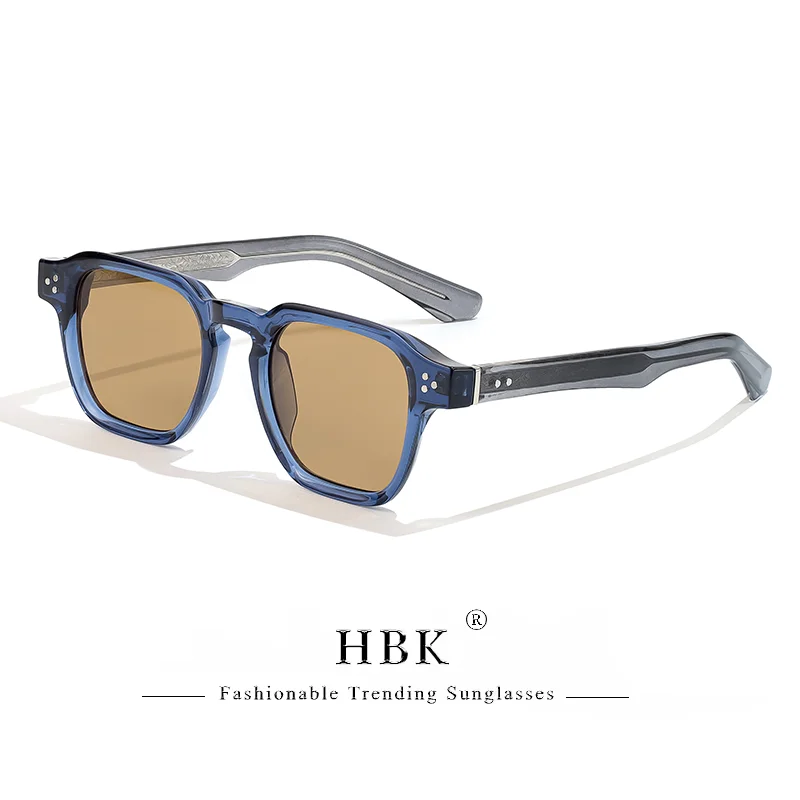 HBK Vintage Fashion Sunglasses Men Brand Gradient Design Sun Glasses Outdoor Sports Party Travel Ideal Choice for Gifts