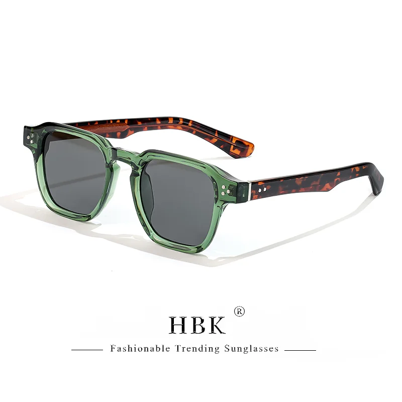 HBK Vintage Fashion Sunglasses Men Brand Gradient Design Sun Glasses Outdoor Sports Party Travel Ideal Choice for Gifts