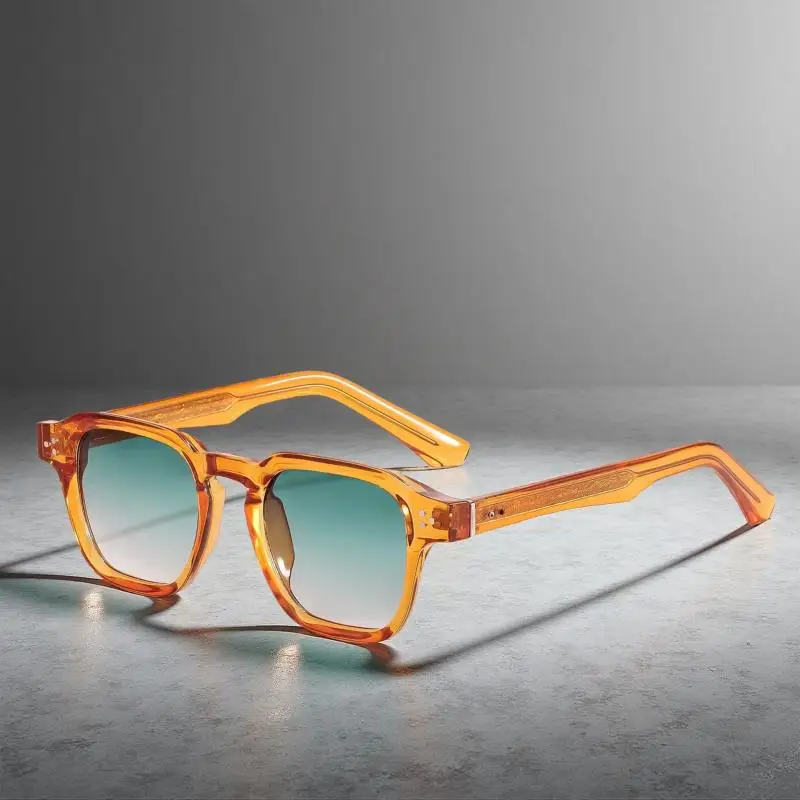 HBK Vintage Fashion Sunglasses Men Brand Gradient Design Sun Glasses Outdoor Sports Party Travel Ideal Choice for Gifts