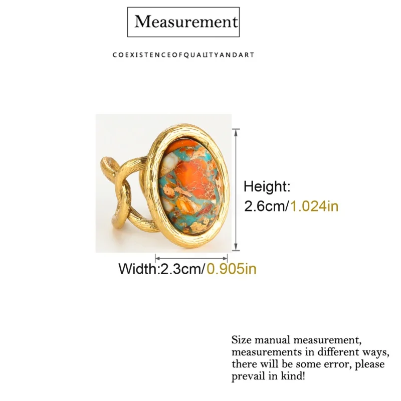 Vintage Jewelry Set Oval Natural Stone Nautical Map Designers Pendants And Necklaces Earrings Antique Gold Color Women Ring 2025