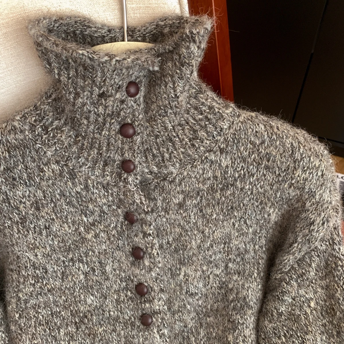 Women's Turtleneck Cardigan Sweater Y2k Vintage 2000s Jumper Knitwear Long Sleeves Korean Soft Cozy Sweater Autumn Winter 2025