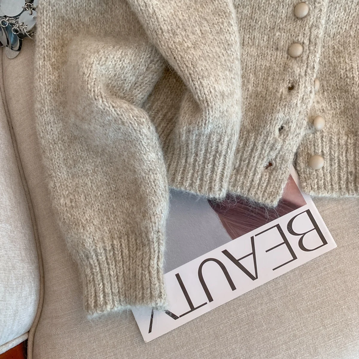 Women's Turtleneck Cardigan Sweater Y2k Vintage 2000s Jumper Knitwear Long Sleeves Korean Soft Cozy Sweater Autumn Winter 2025