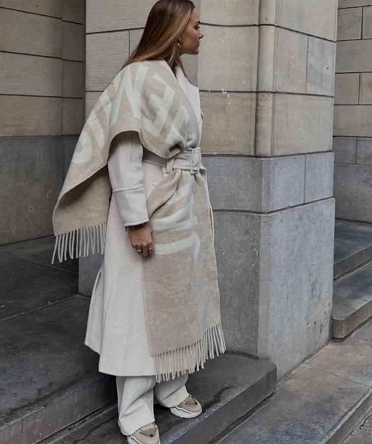 Luxury Brand 100% Wool Warm Scarf For Women Design Winter Men Shawl Wrap Pashmina 2025 Letter Female Bufanda Echarpe Foulard