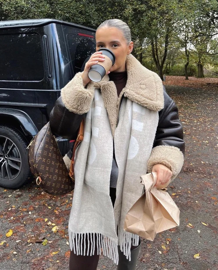Luxury Brand 100% Wool Warm Scarf For Women Design Winter Men Shawl Wrap Pashmina 2025 Letter Female Bufanda Echarpe Foulard