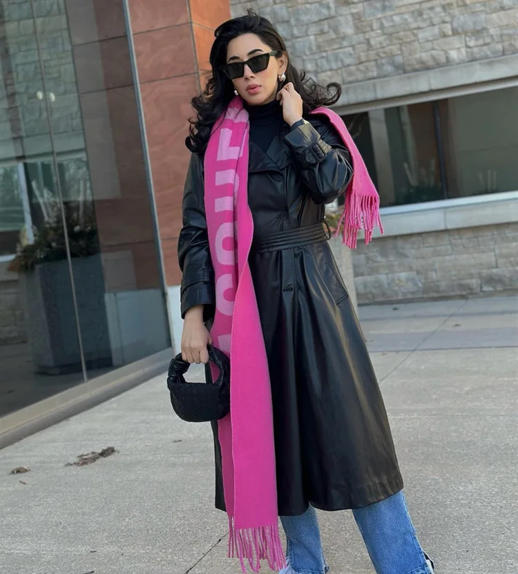 Luxury Brand 100% Wool Warm Scarf For Women Design Winter Men Shawl Wrap Pashmina 2025 Letter Female Bufanda Echarpe Foulard