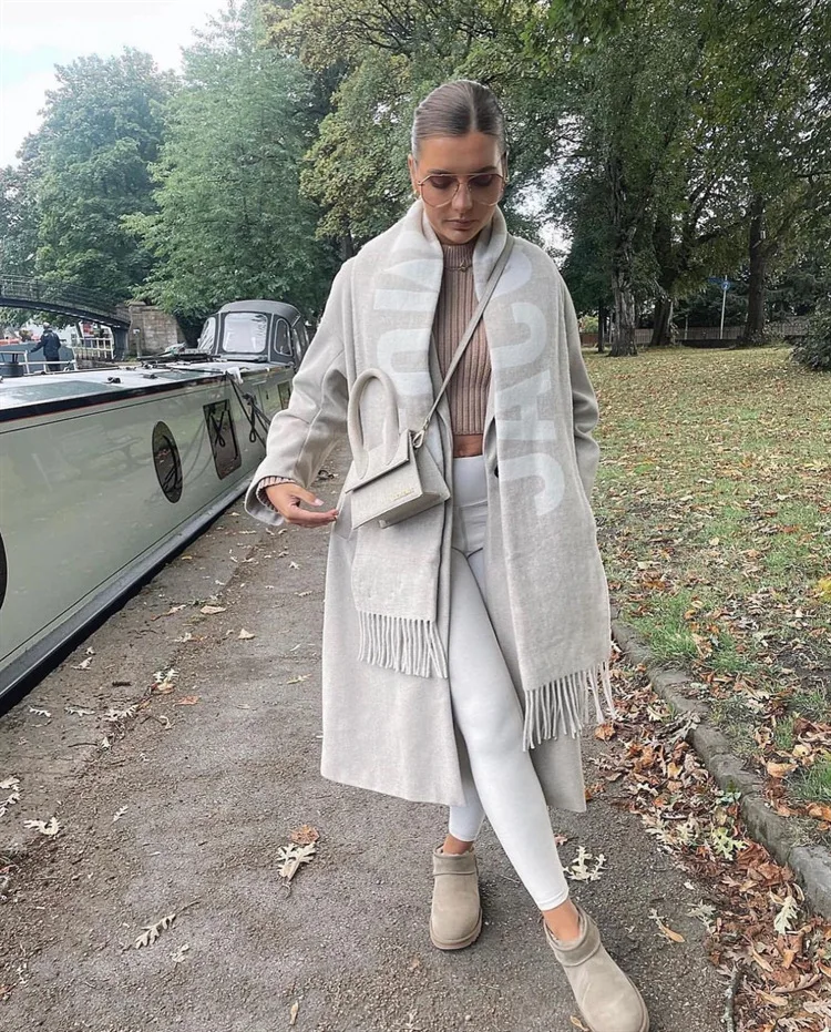 Luxury Brand 100% Wool Warm Scarf For Women Design Winter Men Shawl Wrap Pashmina 2025 Letter Female Bufanda Echarpe Foulard