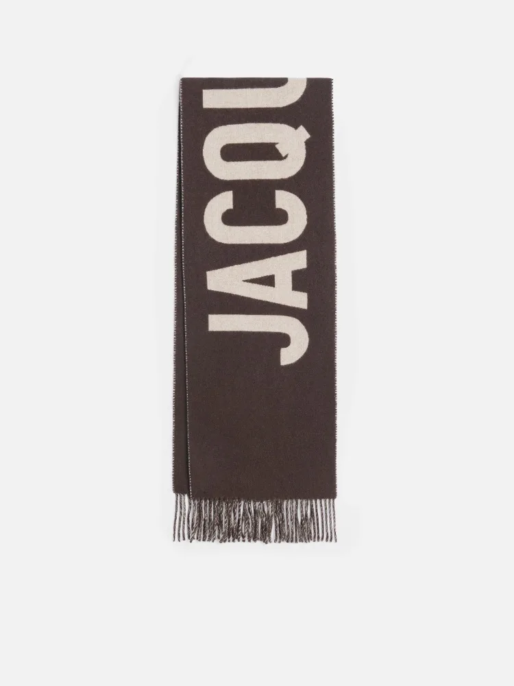 Luxury Brand 100% Wool Warm Scarf For Women Design Winter Men Shawl Wrap Pashmina 2025 Letter Female Bufanda Echarpe Foulard