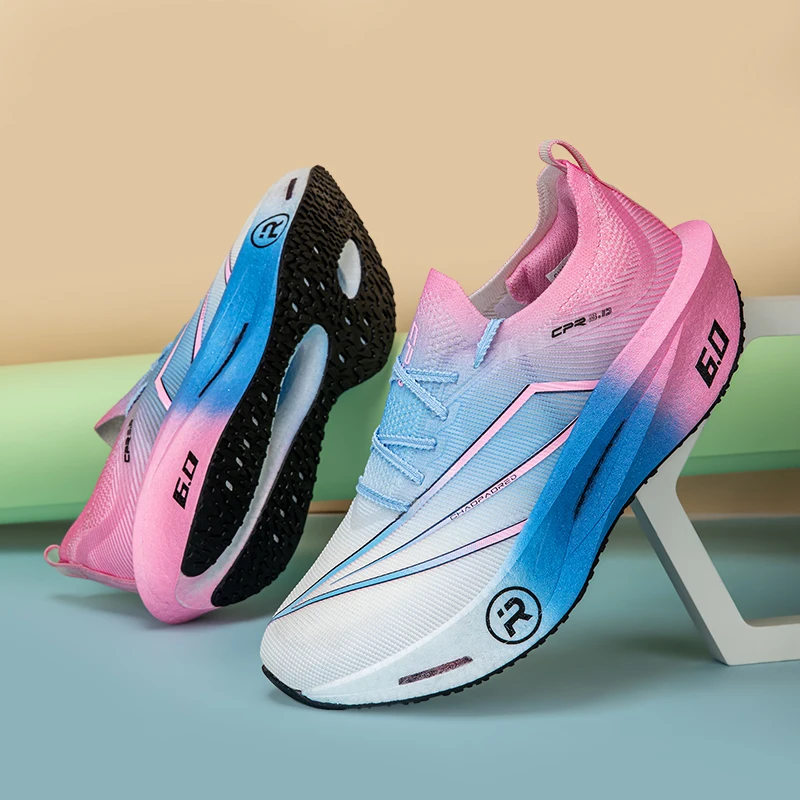 Running Shoes Marathon Men Carbon Board Breathable Lightweight Women Comfortable Athletic Casual Sneakers Outdoor Sports New