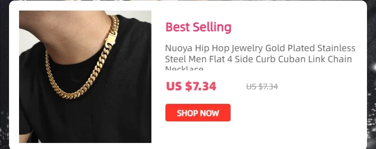 ESKEEM Hip Hop Monaco Bracelet PVD 14k Gold Plated Miami Cuban Link Chains 6/9/11/13MM Stainless Steel for Women And Men