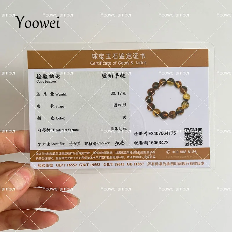10mm 12mm Big Piebald Amber Bracelet Wholesale New Round Defect Stone Diy Trendy Women Baltic Genuine Ambre Natural Jewelry Gift