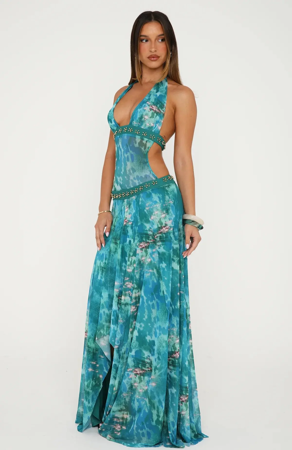 CHNMR Elegant Leopard Print Long Dress Women Halter Backless Maxi Dresses 2026 Summer Nightclub Party Female Vestidos for Beach