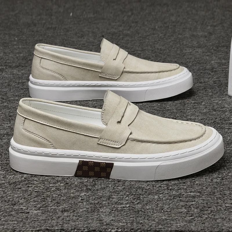 Designer Brand Men's Loafers Green Casual Shoes Men's Lightweight Soft Soled Walking Flat Shoes Brown Luxury Sneakers for Men
