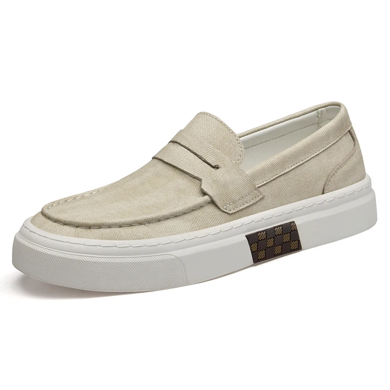 Designer Brand Men's Loafers Green Casual Shoes Men's Lightweight Soft Soled Walking Flat Shoes Brown Luxury Sneakers for Men